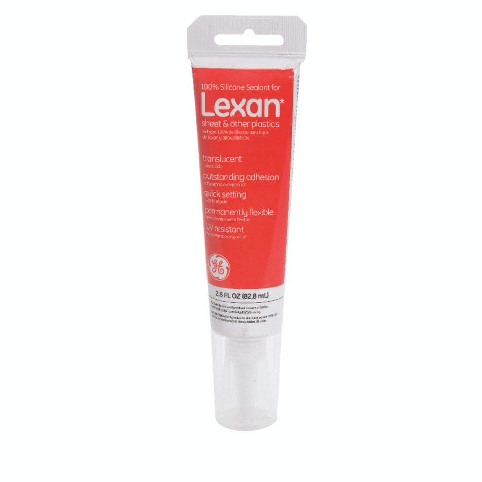 GE Lexan Clear Silicone Sealant 2.8 oz.