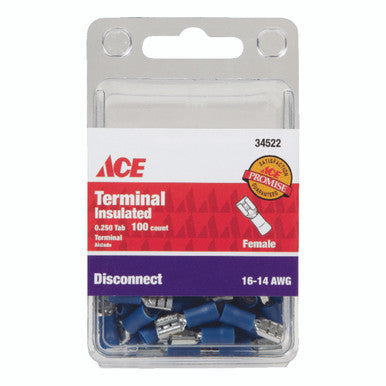 Disc Female Insulated 16-14 AWG 250 Tab