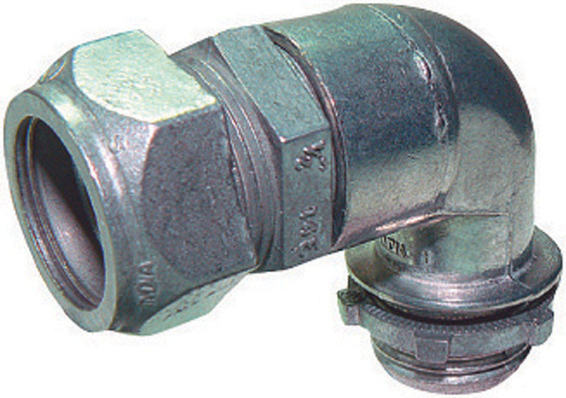 connector compression 90 degree emt 3/4 emt conduit connector 90 in.
