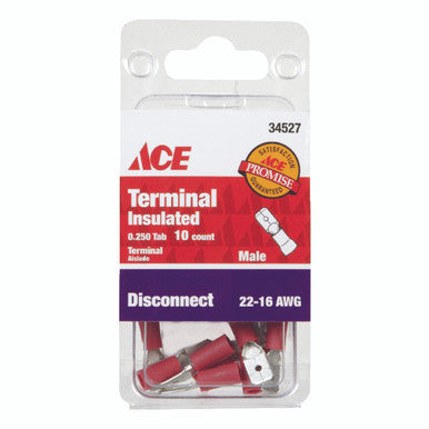Disc Male Insulated 22-16 AWG 10 Pack
