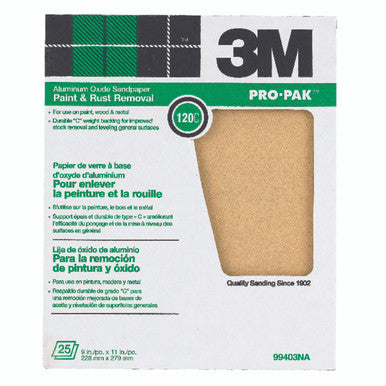 Sand Paper 9 X 11 Pro 120C 3M