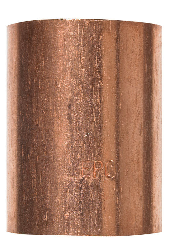 Mueller Streamline 1-1/2 in. Sweat x 1-1/2 in. Dia. Sweat Copper Coupling with Stop