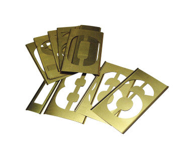 C.H. Hanson 2 in. Brass Numbers Stencil 15 pk