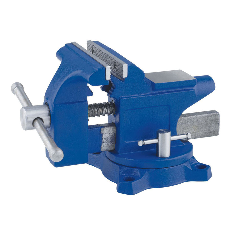 Irwin 4.5 in. Steel Workshop Bench Vise Swivel Base
