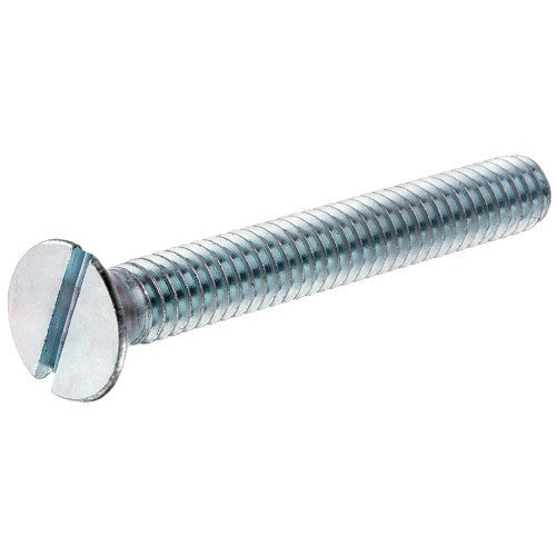 Zinc Flat Head Slotted Machine Screw