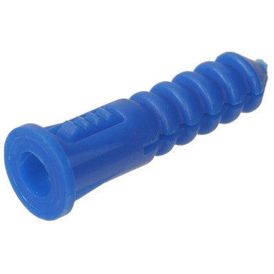 Blue Ribbed Plastic Anchor Kit