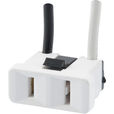 2-Prong White Range Outlet (15 Amp-125 Volt)