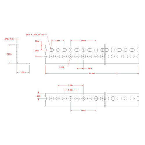 SteelWorks Zinc-Plated Slotted Offset Angles