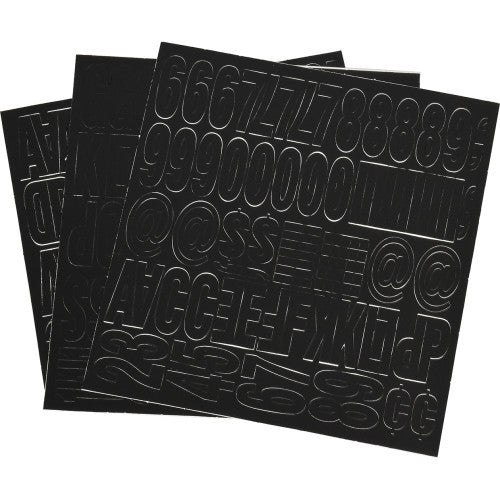 die cut self adhesive letters & numbers hardware