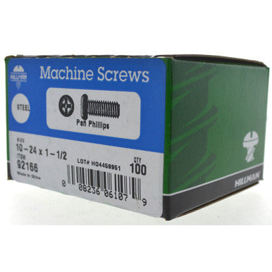 Zinc Pan Head Phillips Machine Screw