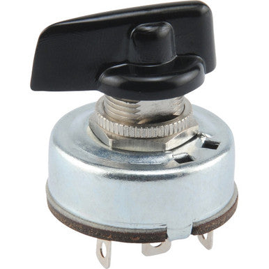 3-Speed Rotary Switch w/ 4 Solder Terminals (4 Amp-125 Volt x 2 Amp-250 Volt)