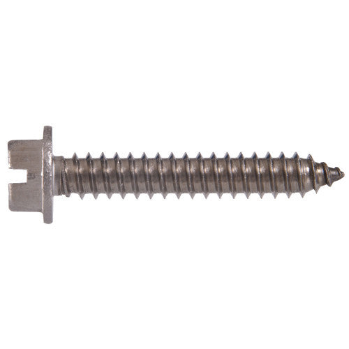 Stainless Steel Slotted Hex Washer Head Sheet Metal Screws