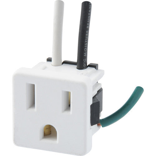 3-Prong White Range Outlet (15 Amp-125 Volt)