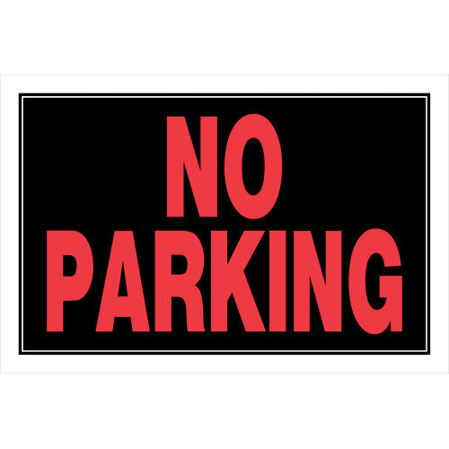 no parking sign (8" x 12") industrial fastener hardware